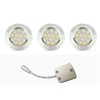 Getwefire Dimmable 3pcs recessed installtion 3w DC 12v led Puck