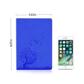 XIDUOBAO A5 Size Writing Journal Notebook 4 Packs PU Leather Colorful Journal Notebooks for Writing Daily Notepad Cute Journals Travel Notebooks Wide Ruled for Students,Random Colors