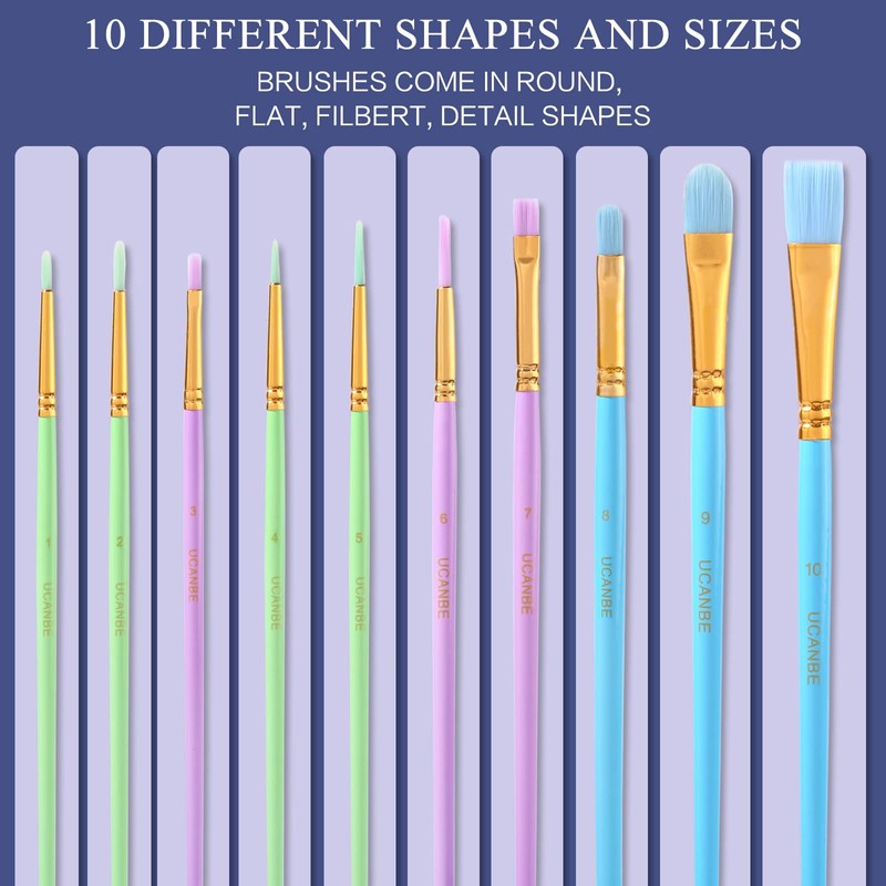 UCANBE 15 Colors Painting Palette Makeup Kit with 10 Pcs