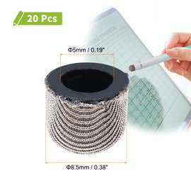 MECCANIXITY 20Pcs Replacement Fiber Mesh Tips for Stylus Pens 8.5mm Suitable for Capacitive Touch Screen,High Sensitivity,Soft,No Scratch Screen Pen Tip