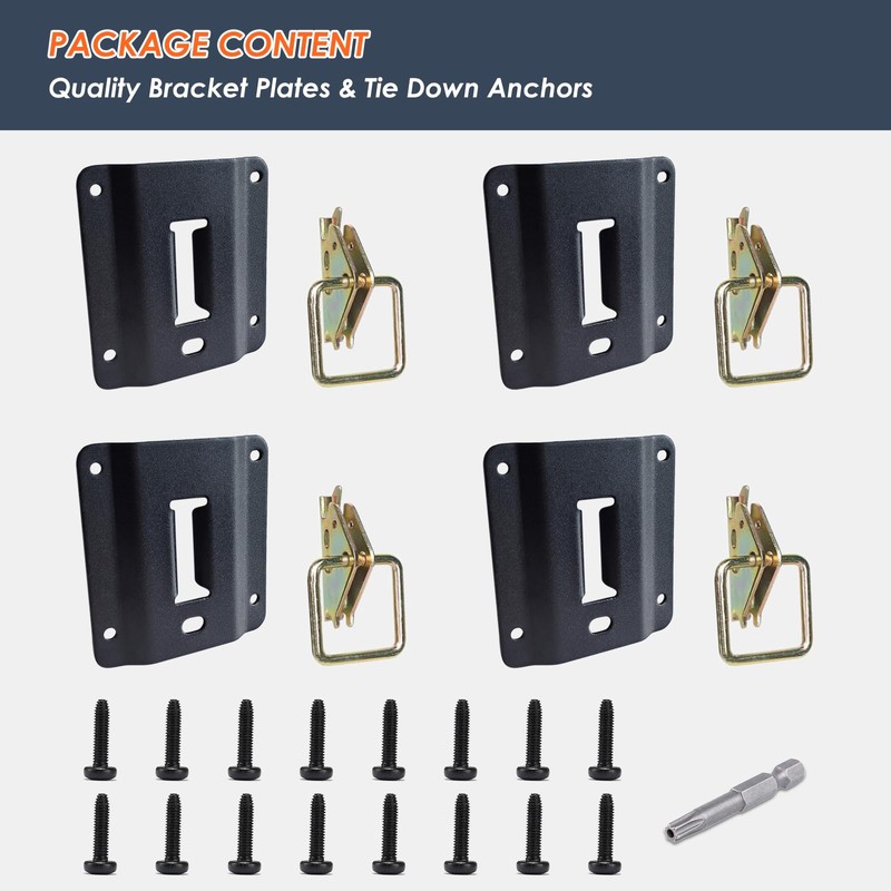 4 Pack Truck Bed Tie Down Anchor Boxlink E Port