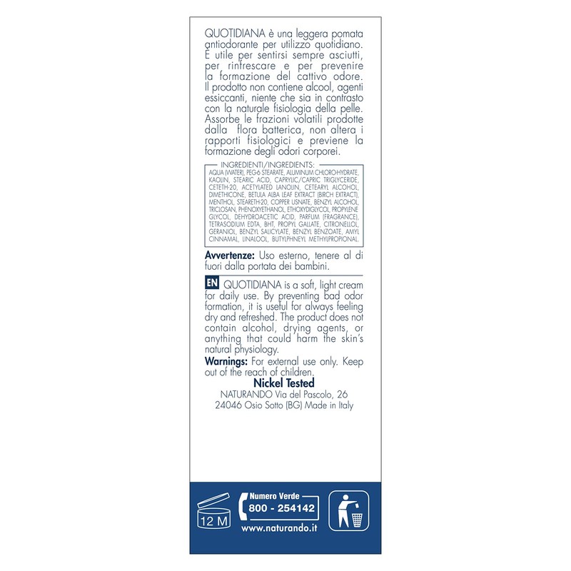 QUOTIDIANA POMATA Anti-Odor 30 ml
