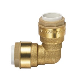 Connector, brass, curved, 90° 46338000 female, diameter 12 mm, itap-fit iTap