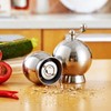 Pepper Grinder with Long Crank 304 Stainless Steel Round Hand
