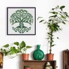 FINGERINSPIRE Celtic Tree of Life Stencil, 11.8x11.8inch Traditional Irish Tree
