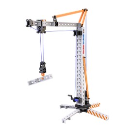 fischertechnik Crane 576103 - Educational Construction Toy, Crane Toy Kit for Children Aged 7+, Orange