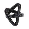 Creative Co-Op Modern Marble Link Knot, Black Accent Decor