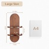 Walasis 22in Walnut Boho Floating Shelf with Ledge，Mid Century Modern