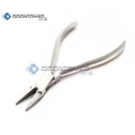 OdontoMed2011 Ortho Pliers Flat Nose Dental Orthodontic Instruments Stainless Steel