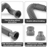 1 1/2" Flexible Drain Hose, Extendable Flexible Sink Drain Hose
