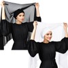 Besforta 2Pcs Women Instant Chiffon Hijab with Built-in-Magnet and Sewn