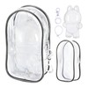 2PCS Protective Case Compatible with LABU Doll,Storage Pouches PVC Bag