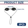 NICECRAFT 3 Pairs IPL LED Light Protective Goggles, Red Light