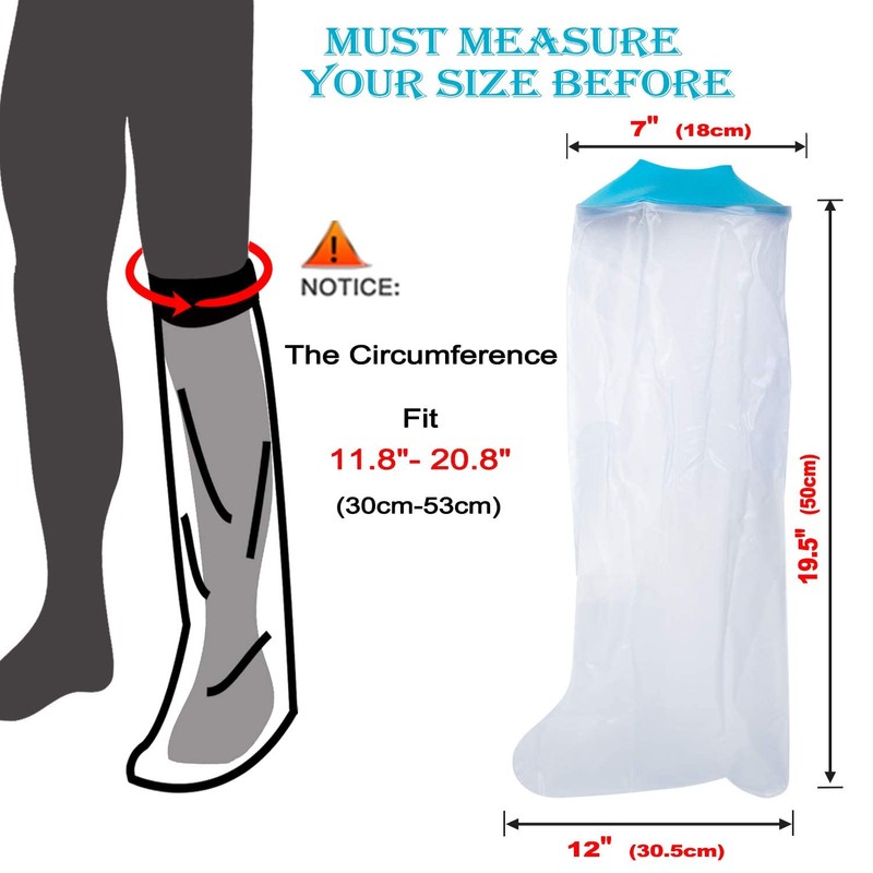 Waterproof Cast Covers for Shower Leg Kids Wound Bandage Protector