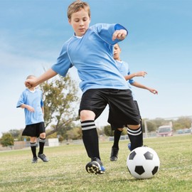 Shin Guards Soccer Youth, Protective Soccer Shin Guards & Lightweight and Breathable Kids Calf Socks Sleeves Equipment for 3-6 7-10 11-15 Years Old Boys Girls Teenagers