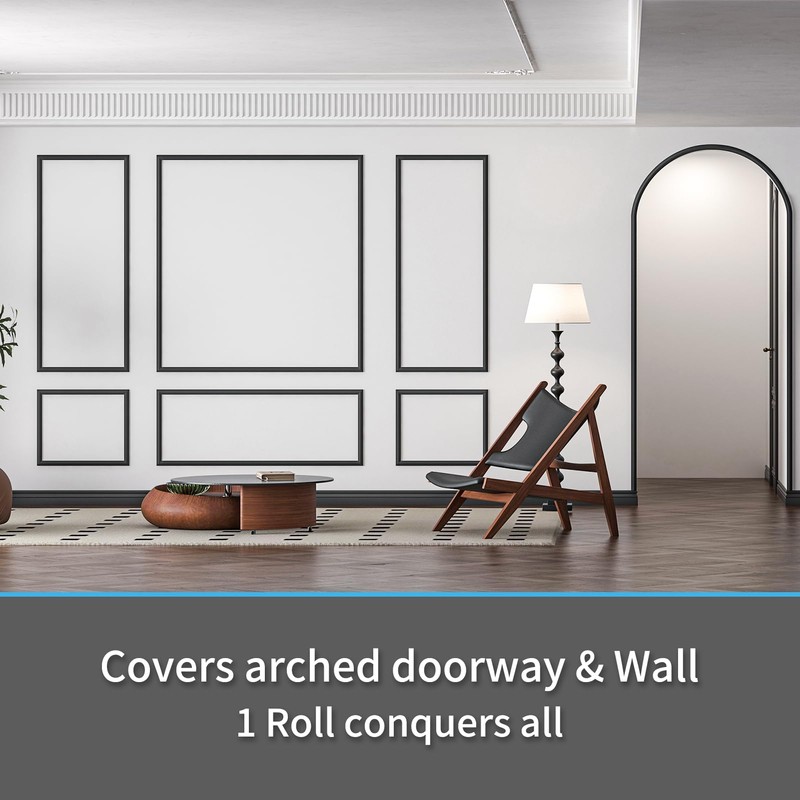 Art3d 30Ft Flexible Peel and Stick Crown Molding Trim, Self-Adhesive