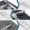 Pack of 20 Metal Pen Holder, Notebook, Metal Pen Clip,