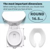CcBello Commercial Heavy Duty Open Front Toilet Seat Without Cover,