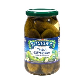 Belveder Polish Dill Pickles 31.74 oz, Vegan, Non-GMO, Gluten-Free (Polish Dill Pickles)