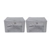 Periea Oxford Cloth Steel Frame Storage Boxes - Under-Bed or