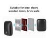 Black Self Powered Wireless Doorbell No Wiring Punching Outdoor Welcome