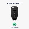 kwmobile Key Cover Compatible with Ford 3 Button Car Flip