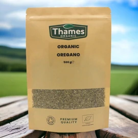 Organic Oregano-Certified Organic, Non-GMO, Vegan, No Additives, No Preservatives, Resealable Bag by Thames Organic 250g