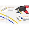 SVAAR 6 PCS 00 Gauge Non Insulated Butt Connectors 2/0