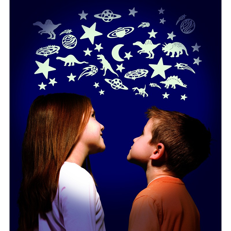 Glowstars B8601 Cosmic Glow-in-the-Dark Shapes