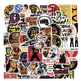 Cobra Kai 50 PCS Cobra Kai Movie Stickers Car Decals Set B Laptop Binder Free Shipping!