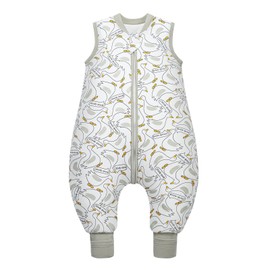 MIKAFEN Baby Sleeping Bag Winter with Feet, 2.5 Togs, 100% Cotton, Children's Winter Sleeping Bag for Boys and Girls, 90 cm, Height 95-105 cm, Duck