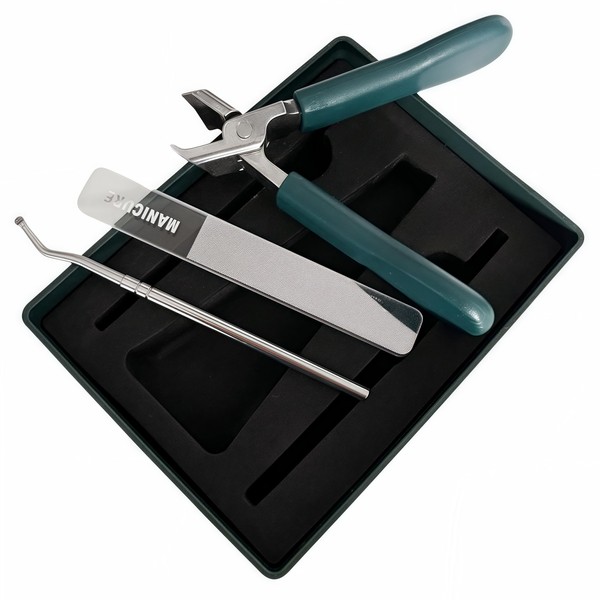 Angel Silk Slanted Nail Clippers Set, Wide Jaw Opening Anti-Splash