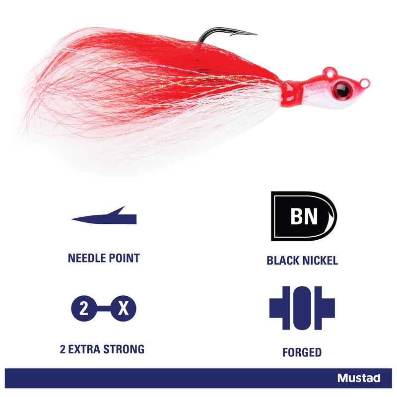 Mustad BEB-3/4-BSI Big Eye Bucktail