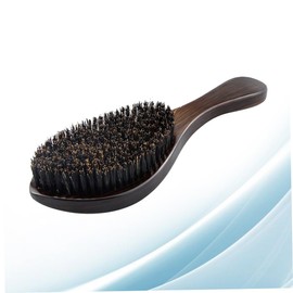 Healeved Beard Comb for Men Bristle Brush Styling Tool Portable Wooden Handle Beard Care