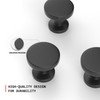 homdiy 10 Pack Kitchen Cabinet Knobs Black Knobs Drawer Zinc
