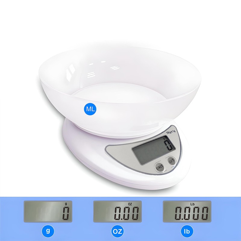 Retoo PT-860 Electronic Kitchen Scales with Bowl 790 ml Digital