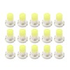 uxcell 15pcs 12V T3 White Plastic Wedge LED Dash Gauge