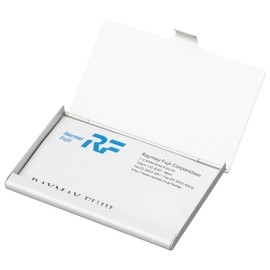 Raymay Fujii CHA1056S Business Card Holder, Aluminum Card Case, Holds 25 Cards, Silver