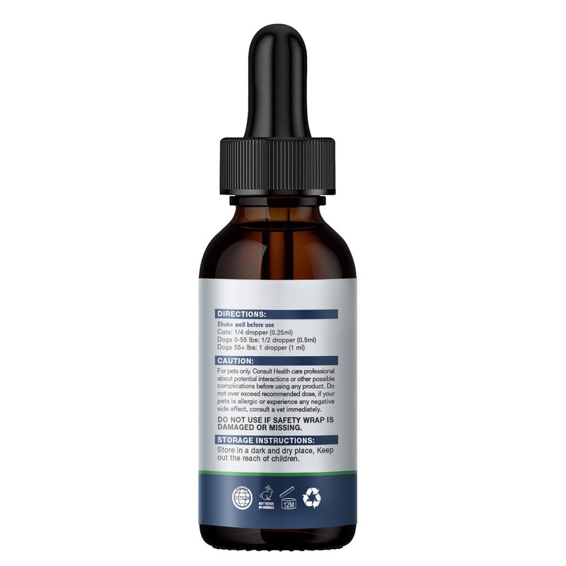 Natural Hemp Oil for Dogs and Cats
