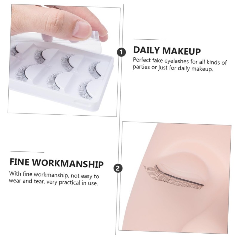 TOVINANNA Dense Lashes Extensions 3 Sets Practice False Lashes Natural