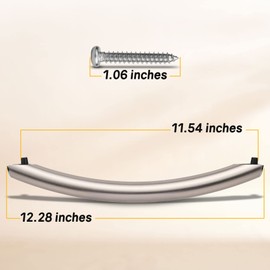 P Polerden Upgrade ME16H702SES ME18H704SFS SMH1816S SMH1926S Microwave Door Handle, Replaces for DE94-02933A Microwave Door Handle, Contains 2 Screws