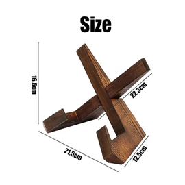 1 Piece of Stylish Wooden Display Stand, Display Stand, Board Rack, Elegant and Sturdy Display Stand, Suitable for Displaying Photos, Books and Other Items