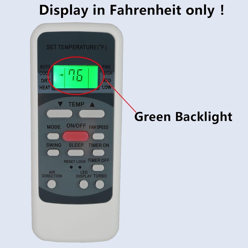 Replacement Remote Control Compatible for Westinghouse R51I10/BGE AC A/C Air