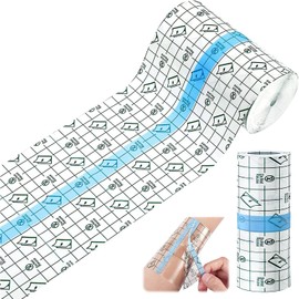Waterproof Transparent Bandage, 10 cm x 5 m Plaster Roll, Medical Tape, Transparent Plaster Roll, Tattoo Dressing, Waterproof Bandage for Shower Plaster, Anti-Allergic, Sports, Showers