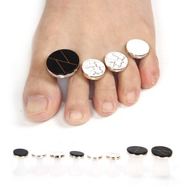 8 Stück Silikon Nail Art Zehenabscheider, Waschbares Wiederverwendbares Zehentrennwerkzeug Nail Art Maniküre Pediküre DIY Werkzeuge(#C)