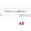 4X Glow Plugs For DODGE Nitro 2.8 CRD 68029497AA