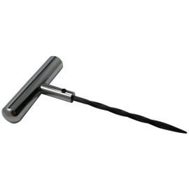 Sherco-Auto Stainless Steel T-Handle - Pro Heavy Duty Repair Tool Perfect for Tire Plug Kits for Car Truck Motorcycle Bycles - Replaceable Spiral Probe Needle - Made with All-Americal Materials