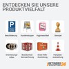 Betriebsausstattung24® Empty Safety Sign for Company Marking, Embossed Aluminium, Size