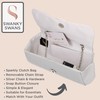 SwankySwans Women's Julie Clutch Bag, White
