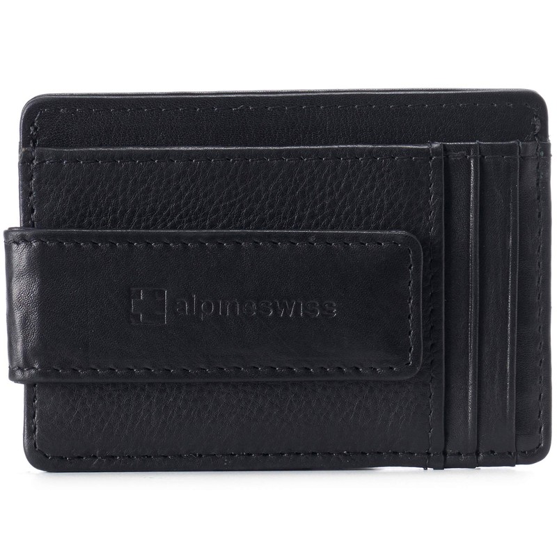 Alpine Swiss Harper Mens RFID Slim Money Clip Front Pocket